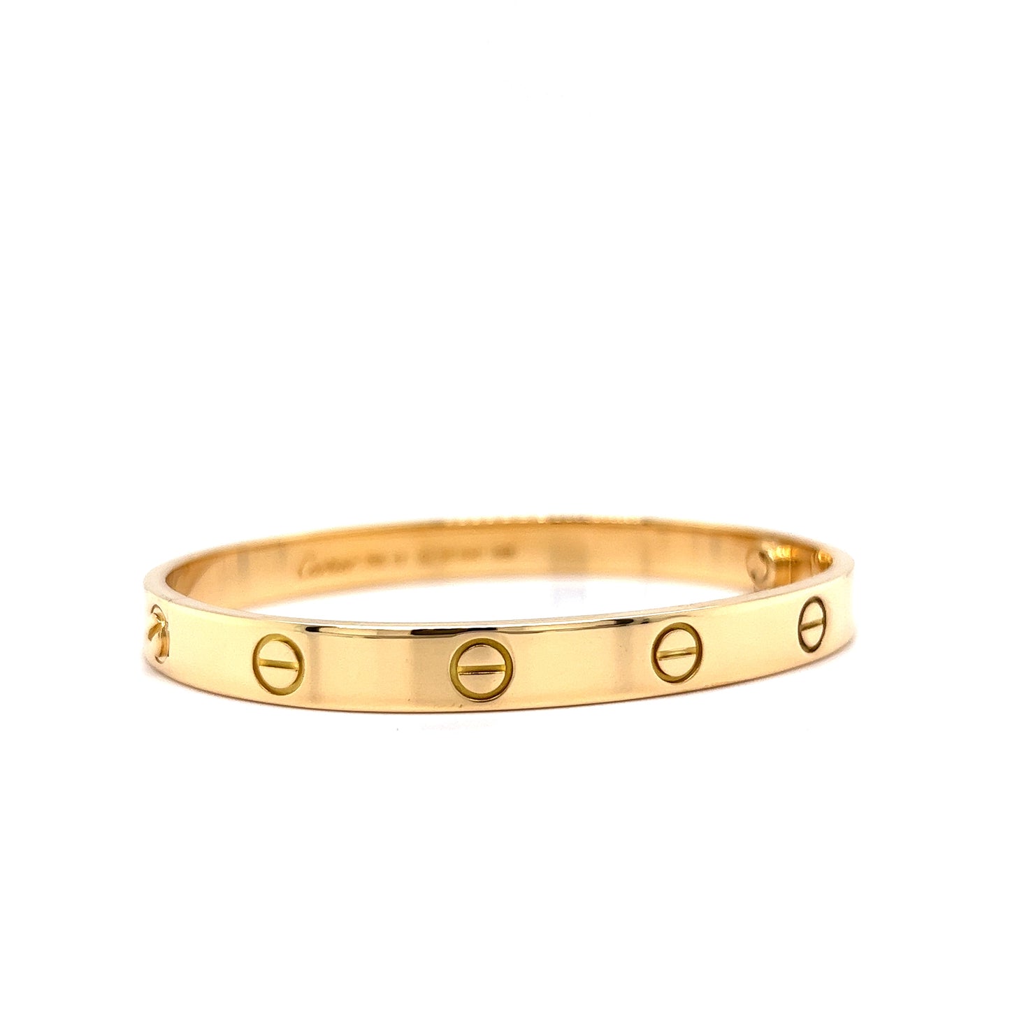 Cartier Half Love Bangle Bracelet 18K Yellow Gold