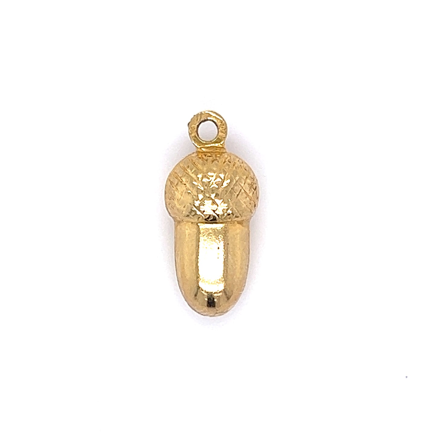 Acorn Charm in 14k Yellow Gold