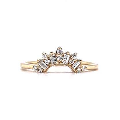 .31 Tiara Diamond Wedding Band in 14k Yellow Gold