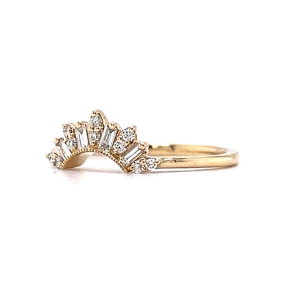 .31 Tiara Diamond Wedding Band in 14k Yellow Gold