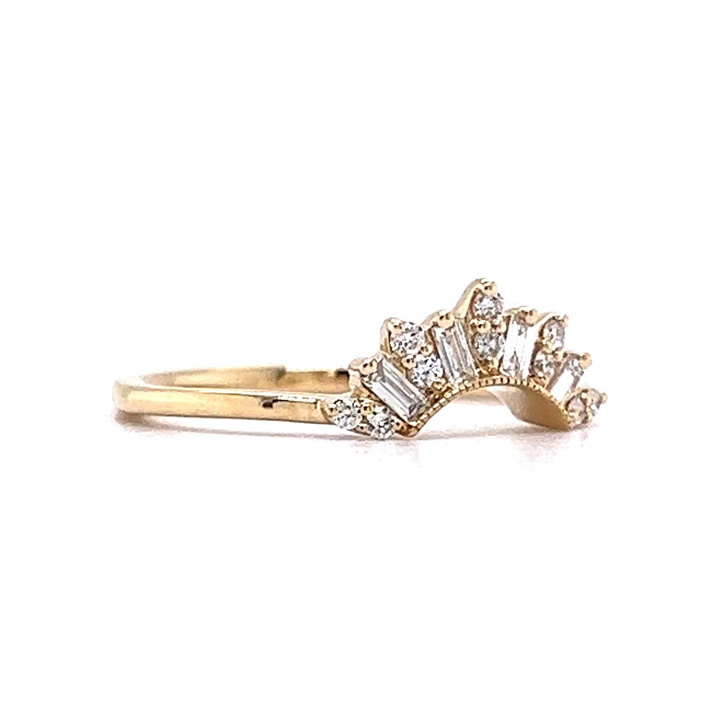 .31 Tiara Diamond Wedding Band in 14k Yellow Gold