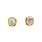 Vintage Opal Earrings in 18k Yellow Gold