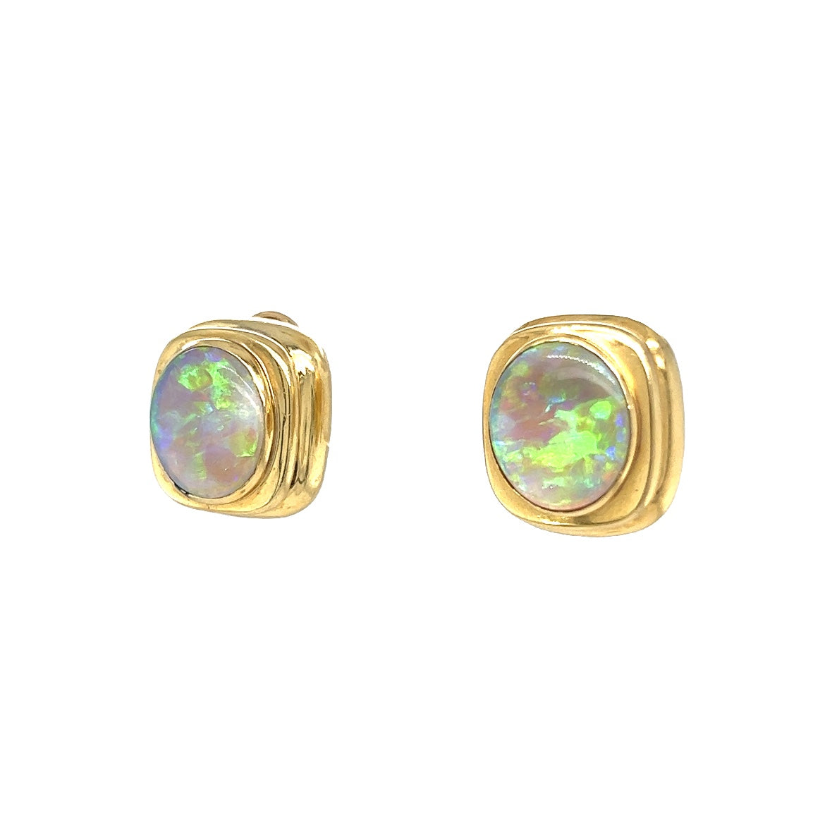 Mini Black Opal Stud Earrings | Magpie Jewellery