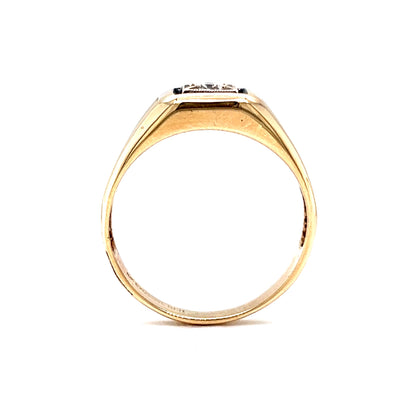 .22 Round Brilliant Diamond Cocktail Ring in 10k Yellow Gold