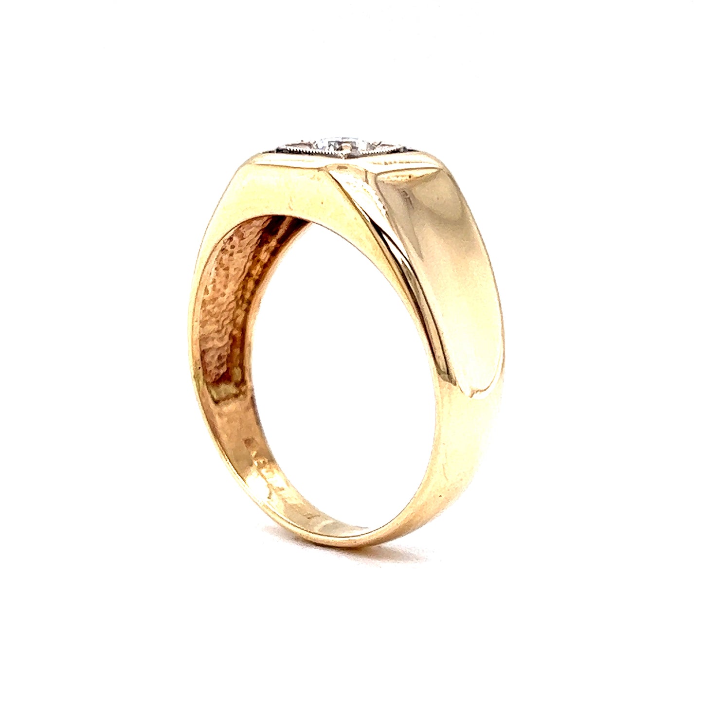 .22 Round Brilliant Diamond Cocktail Ring in 10k Yellow Gold