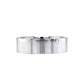 Men's Flat Comfort Fit Wedding Band in 14k White Gold