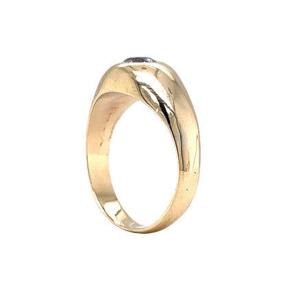 .46 Vintage Old European Diamond Engagement Ring in 14k Yellow Gold
