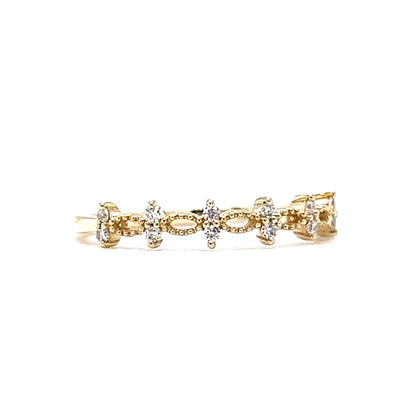 .12 Diamond Stacking Ring in 14k Yellow Gold