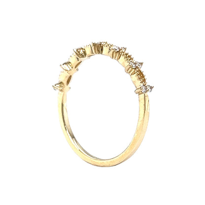 .12 Diamond Stacking Ring in 14k Yellow Gold