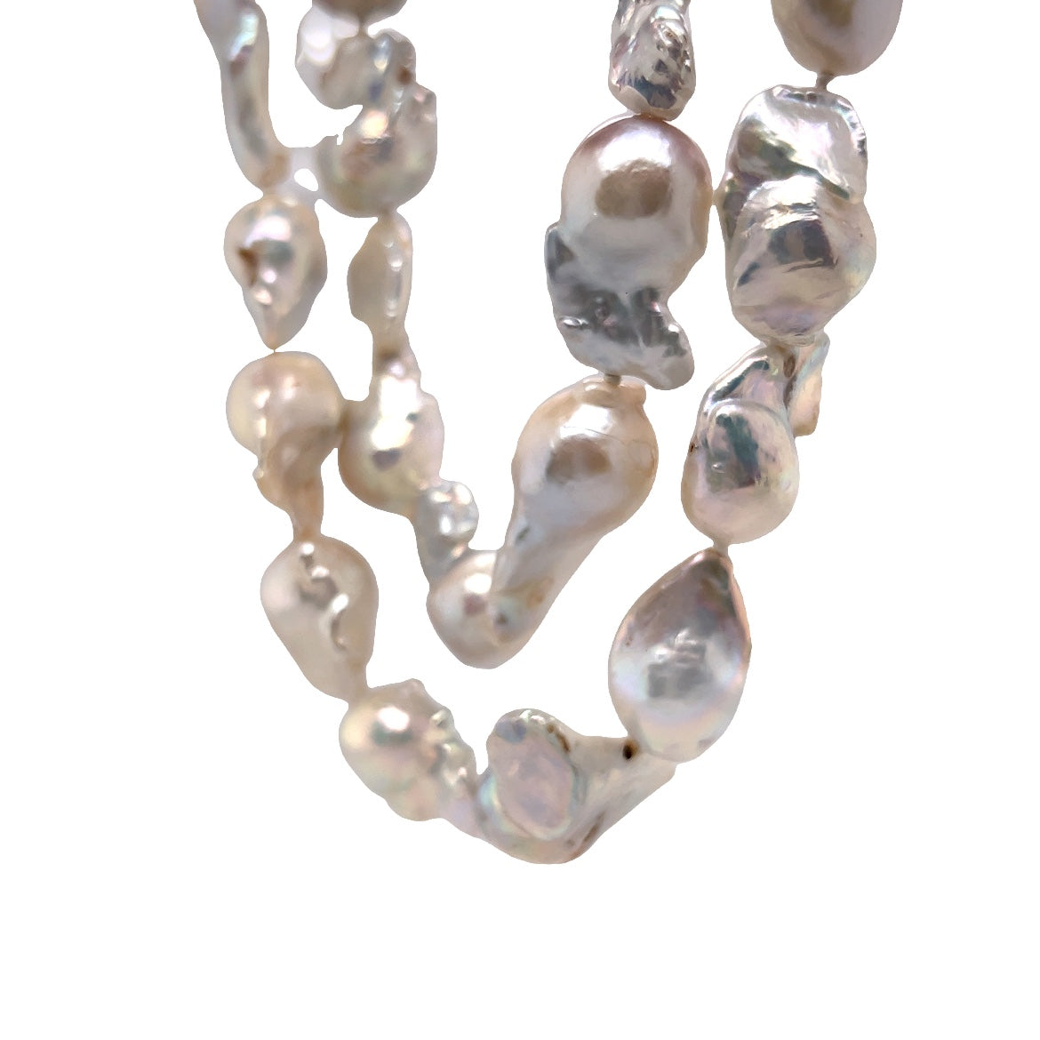 Baroque Freshwater Pearl Necklace in 14k Yellow GoldComposition: 14 Karat Yellow Gold Total Gram Weight: 188.0 g