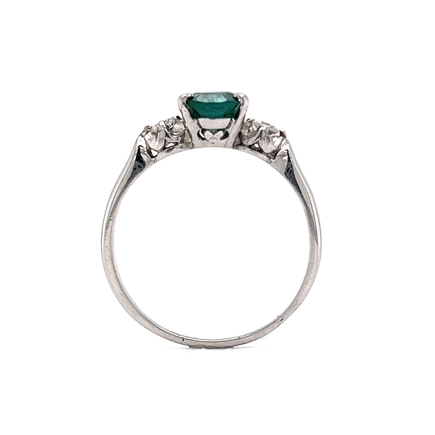 1.19 Tourmaline Engagement Ring in Platinum