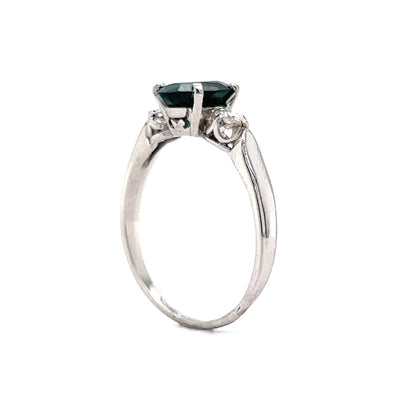 1.19 Tourmaline Engagement Ring in Platinum