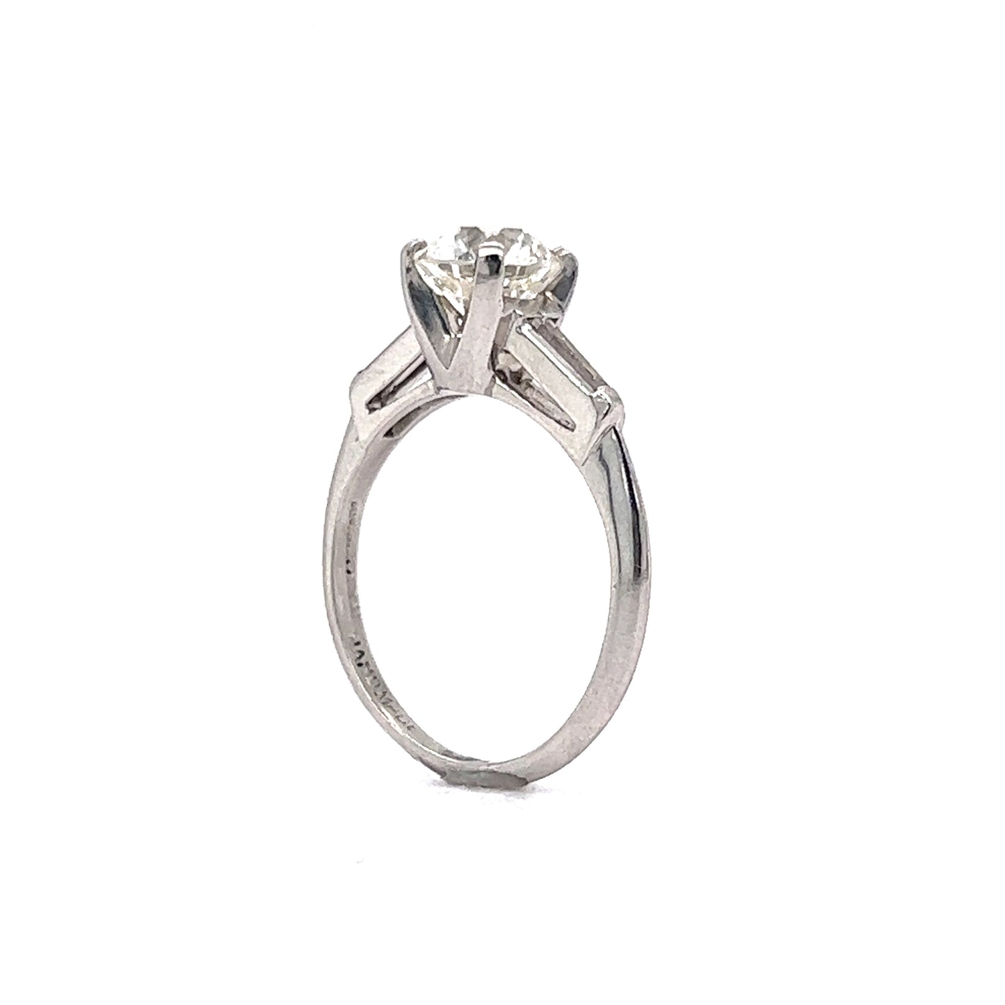 Vintage 1.25 Carat GIA Diamond Engagement Ring in Platinum
