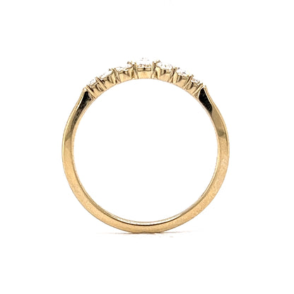 .27 Rose Cut Diamond Wedding Band in 14k Yellow Gold