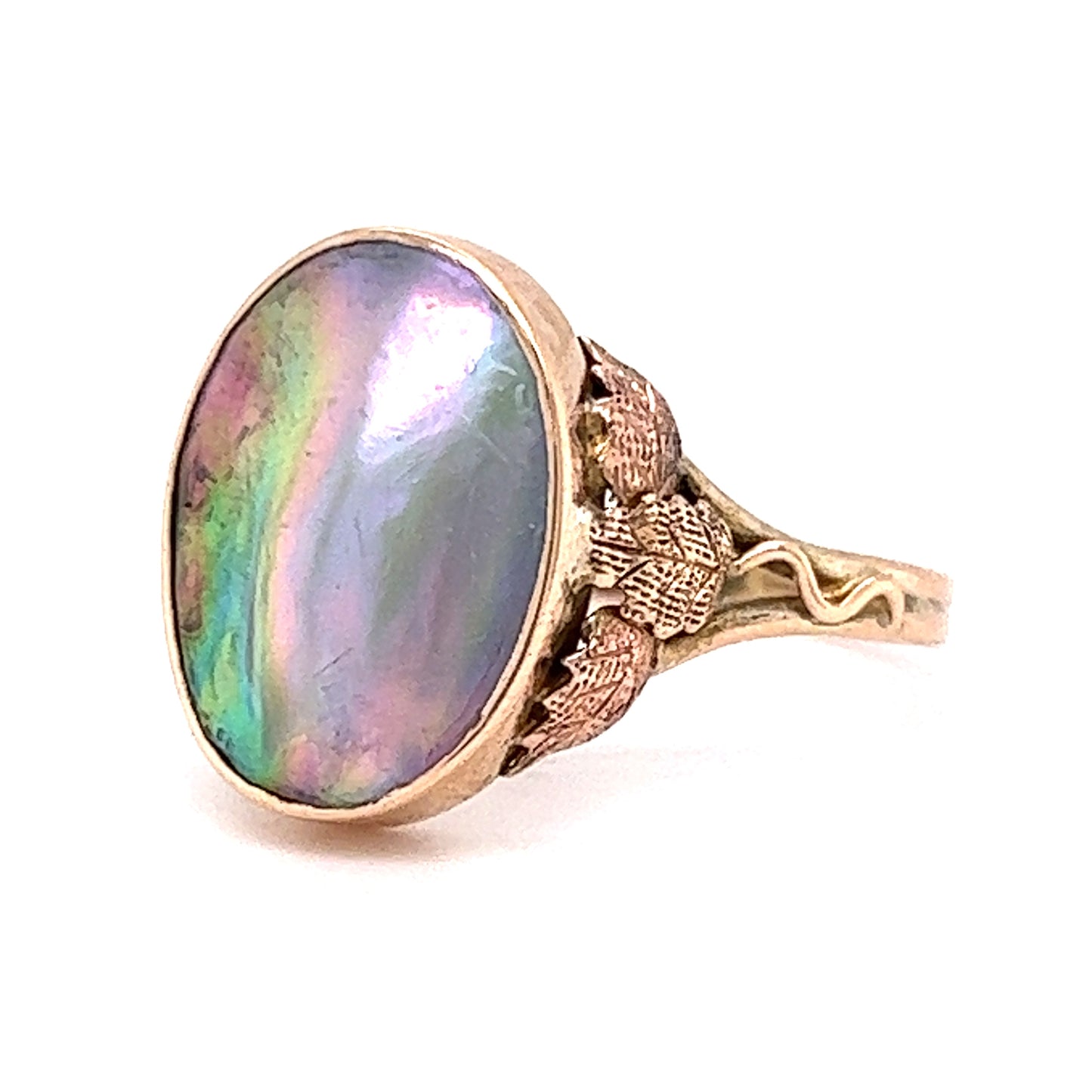 Pearl Cocktail Ring in 10k Yellow Gold