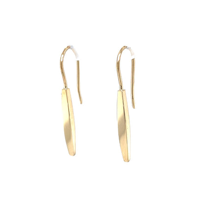 Bar Drop Earrings in 14k Yellow Gold