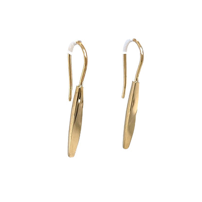 Bar Drop Earrings in 14k Yellow Gold