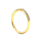 .29 Pointed Diamond Wedding Band in 14k Yellow Gold
