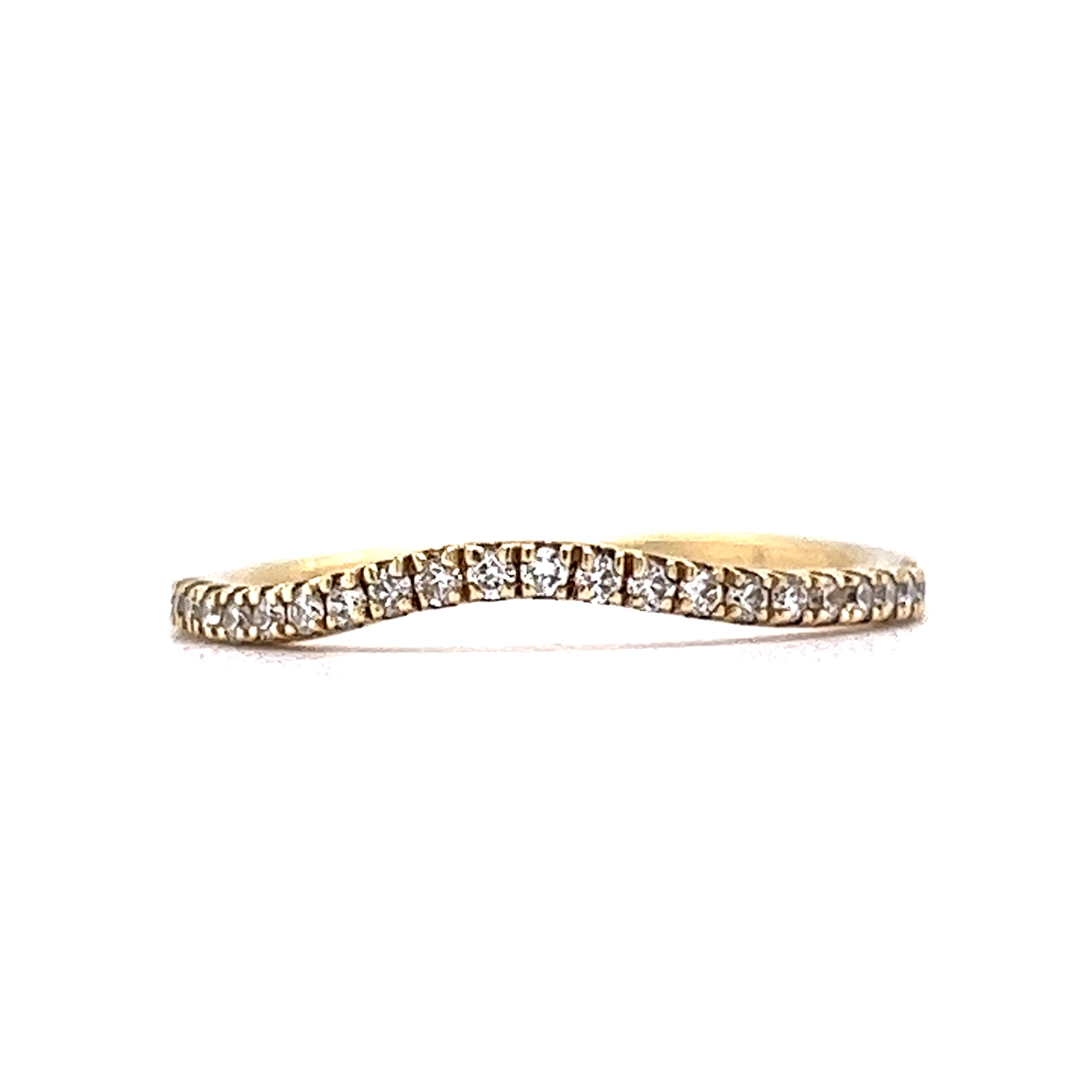 14K 585 Gold cheapest 14 Brilliant Diamonds Dainty Ring