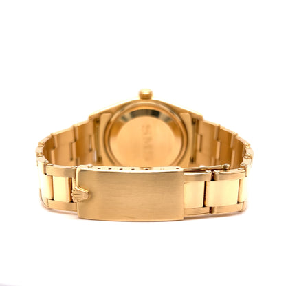 Rolex Oyster Perpetual Date 34mm in 18k Yellow Gold