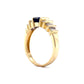 1.30 Emerald Cut Tanzanite Engagement Ring in 14k Yellow Gold