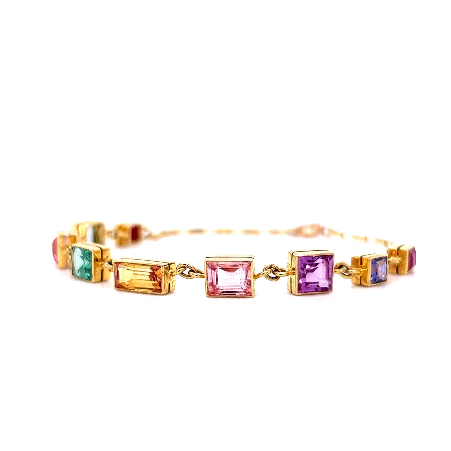 .57 Multi-Stone Bracelet in 14k Yellow Gold