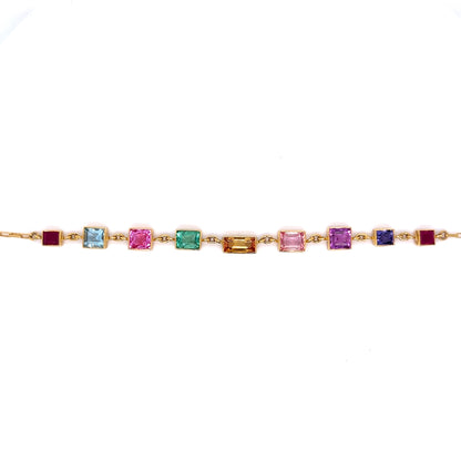 .57 Multi-Stone Bracelet in 14k Yellow Gold