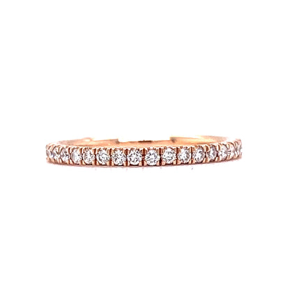 .56 Diamond Eternity Wedding Band in 14k Rose Gold