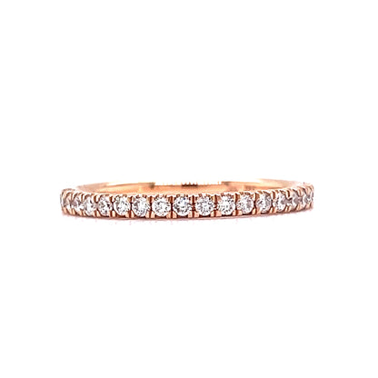 .56 Diamond Eternity Wedding Band in 14k Rose Gold