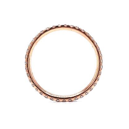 .56 Diamond Eternity Wedding Band in 14k Rose Gold