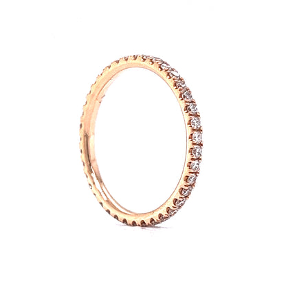 .56 Diamond Eternity Wedding Band in 14k Rose Gold