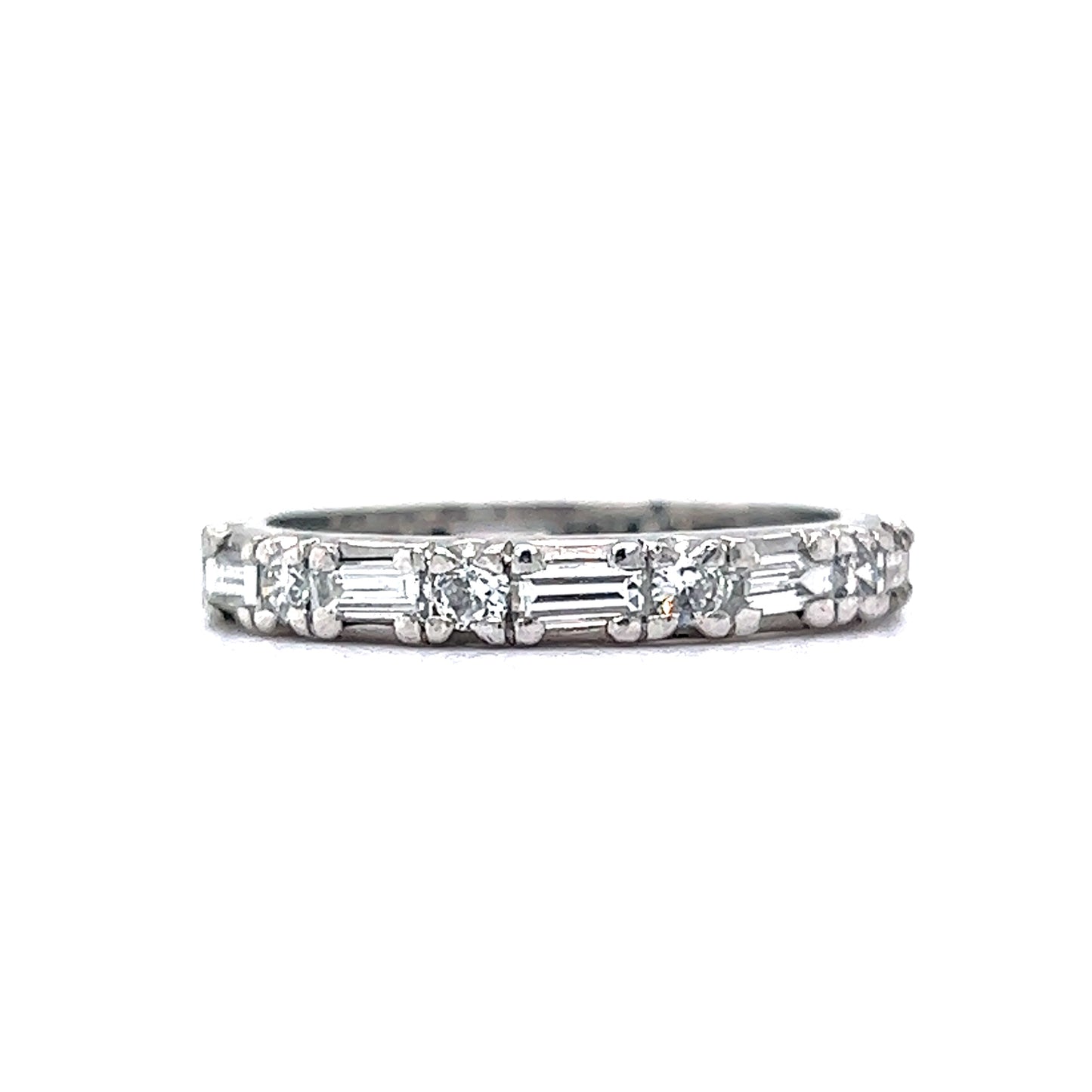 1.30 Baguette Diamond Eternity Wedding Band in Platinum