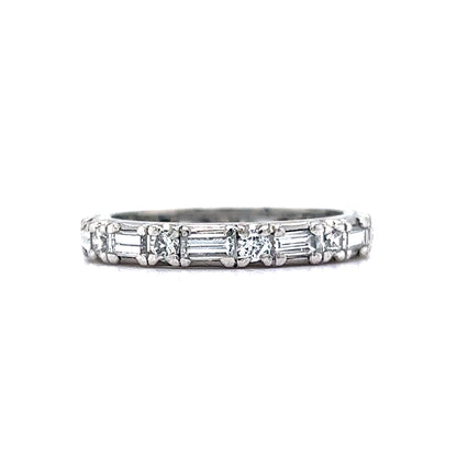 1.30 Baguette Diamond Eternity Wedding Band in Platinum