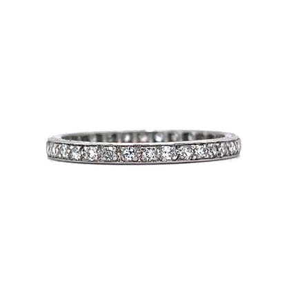 .32 Art Deco Diamond Eternity Wedding Band in Platinum