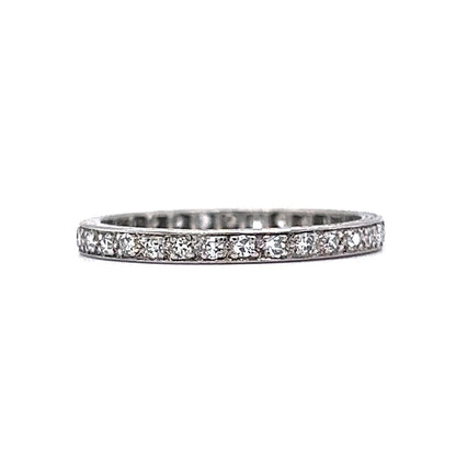 .32 Art Deco Diamond Eternity Wedding Band in Platinum