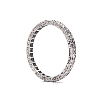 .32 Art Deco Diamond Eternity Wedding Band in Platinum