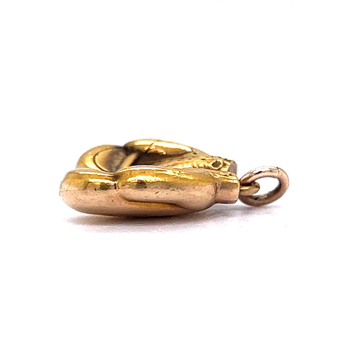 Vintage Boxing Glove Charm in 10k Yellow Gold