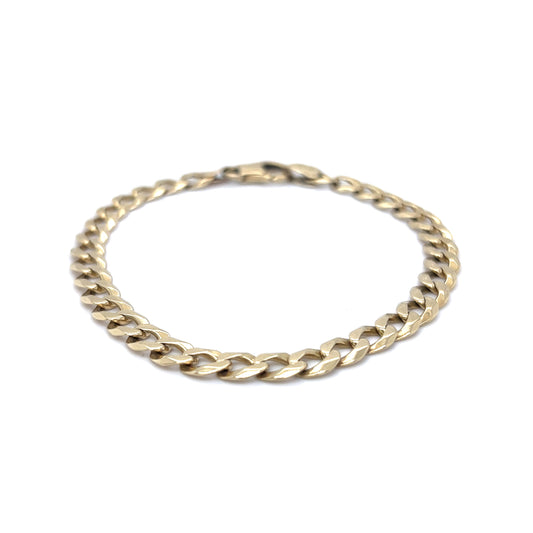Curb Link Chain Bracelet in 14k Yellow Gold