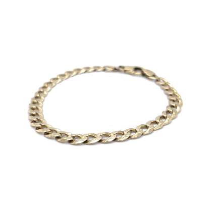 Curb Link Chain Bracelet in 14k Yellow Gold