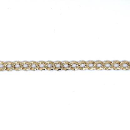 Curb Link Chain Bracelet in 14k Yellow Gold