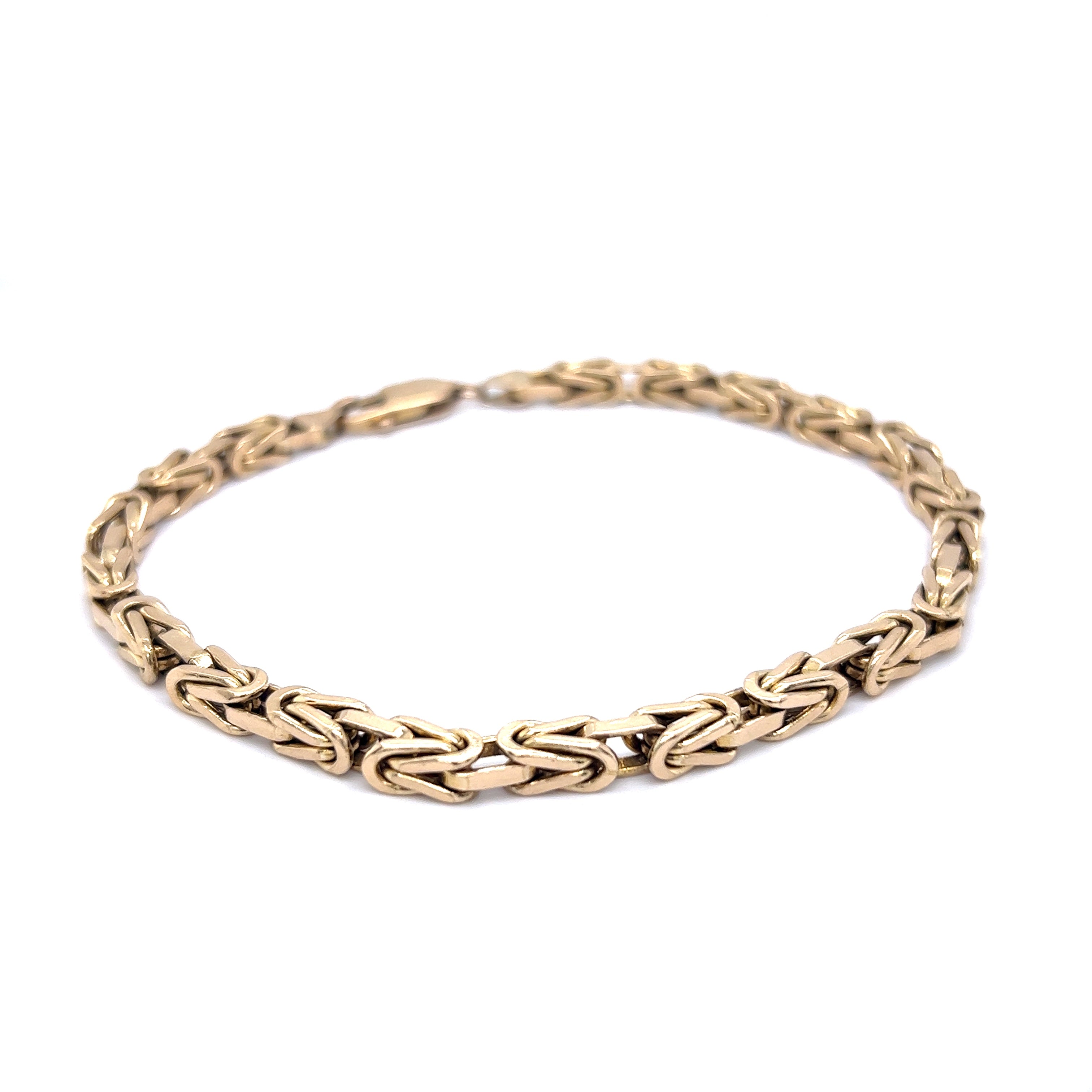 Men s Byzantine Chain Bracelet in 10k Yellow Gold Filigree Jewelers