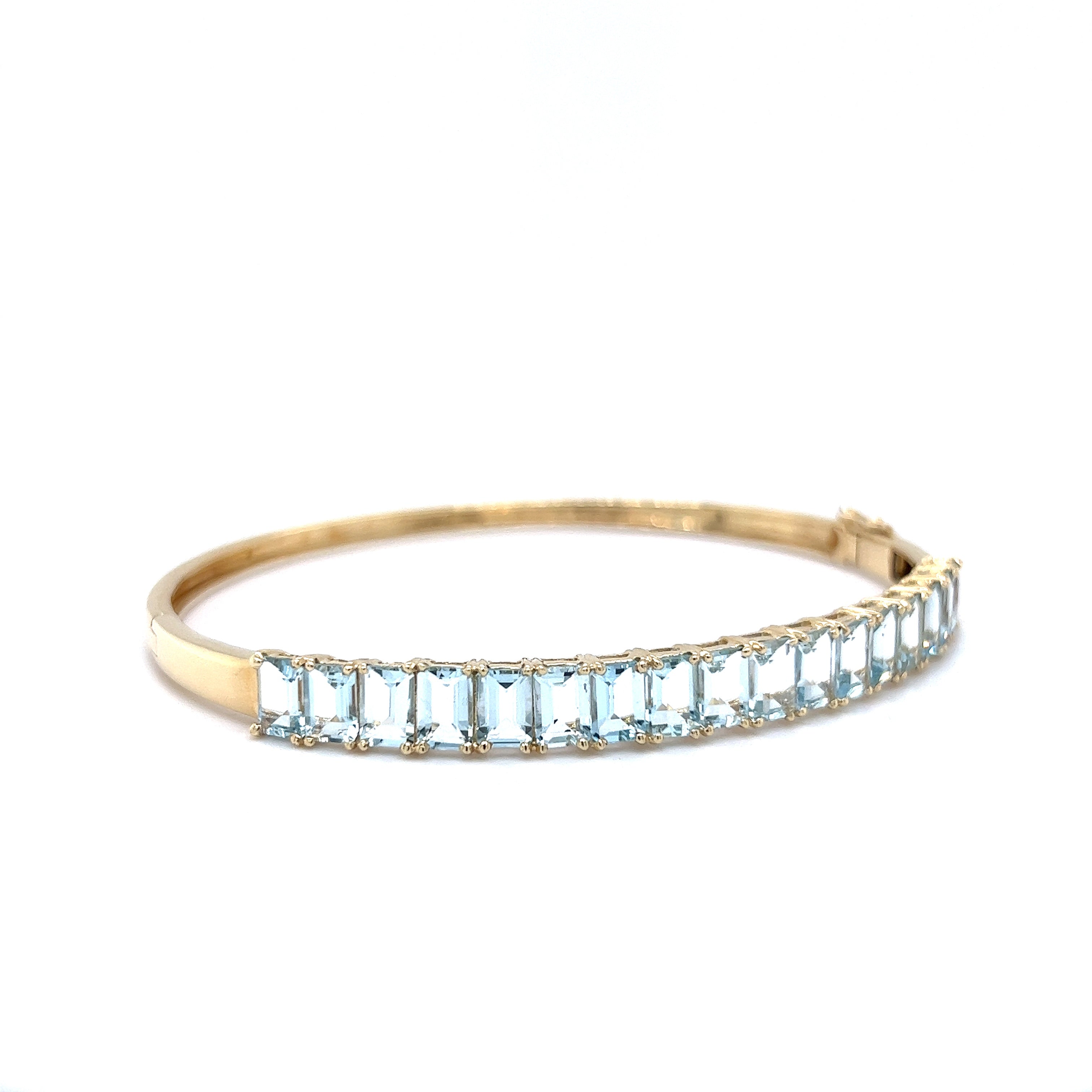 Rose Quartz & Aquamarine Crystal Bracelets (Set of 2)