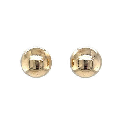 Simple Stud Earrings in 14k Yellow Gold