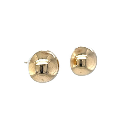 Simple Stud Earrings in 14k Yellow Gold