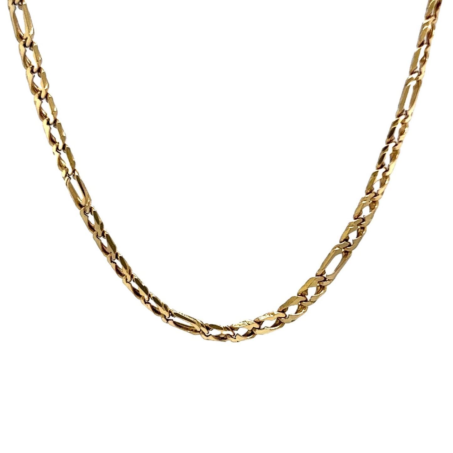 16" Chunky Chain Necklace in Yellow Gold