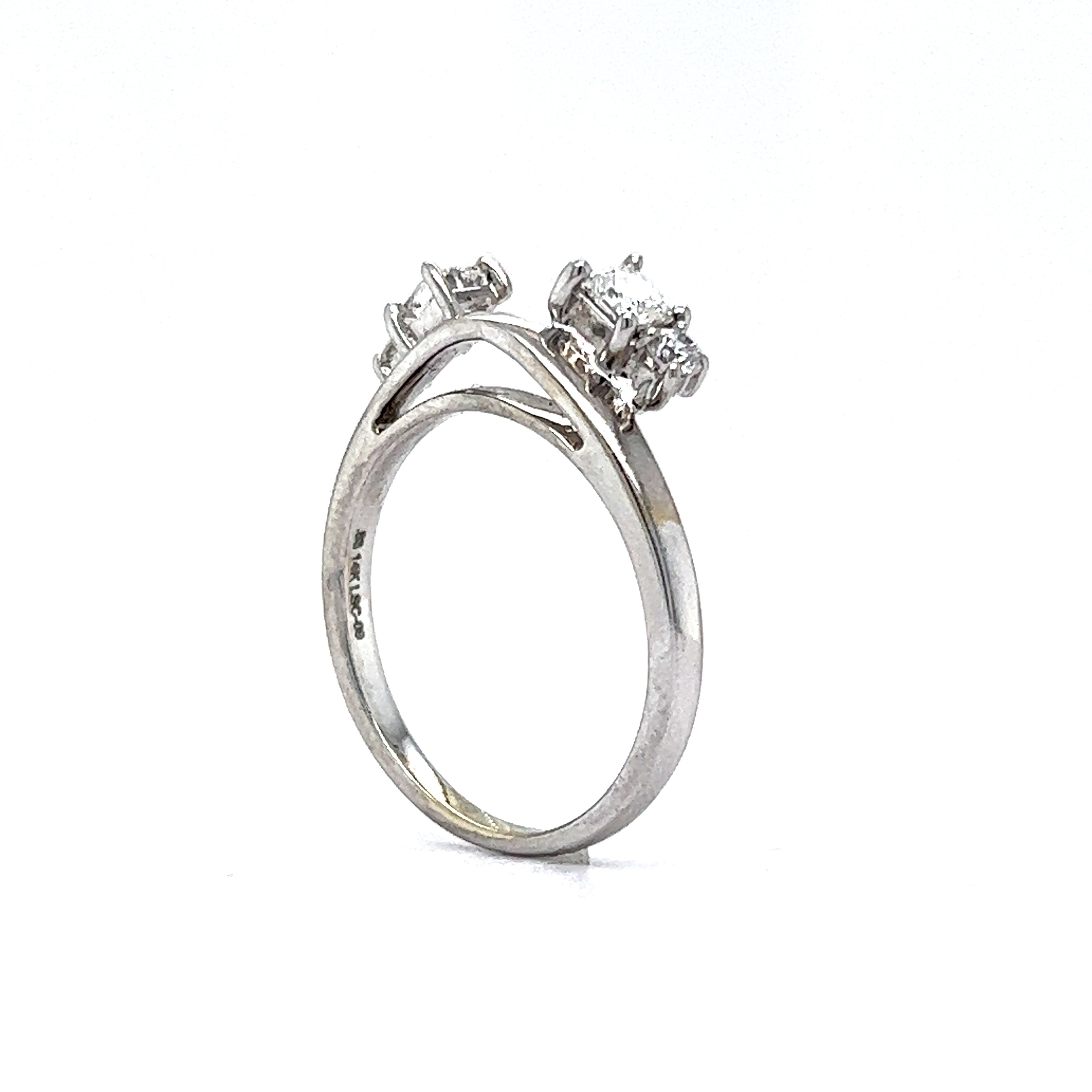 53 Diamond Ring Enhancer in 14k White Gold Filigree Jewelers