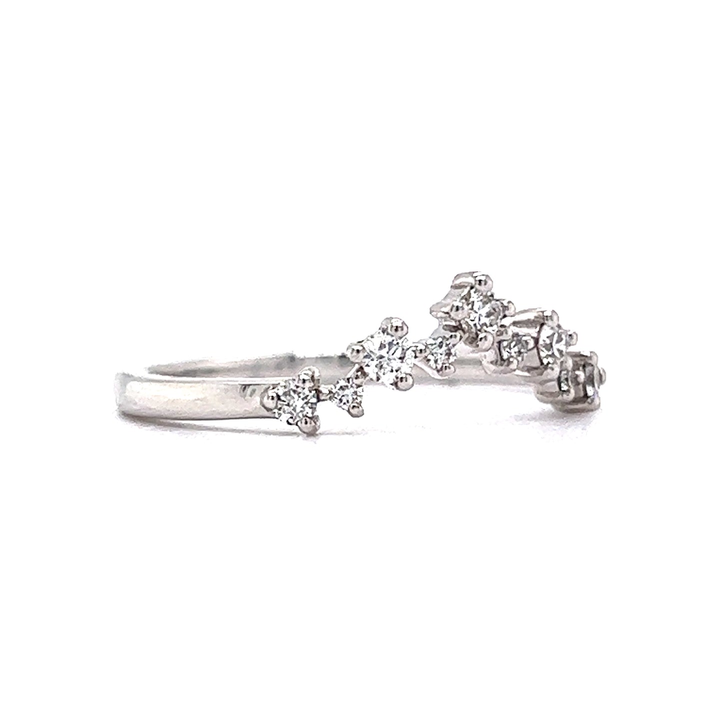 .21 Tiara Diamond Wedding Band in 14k White Gold