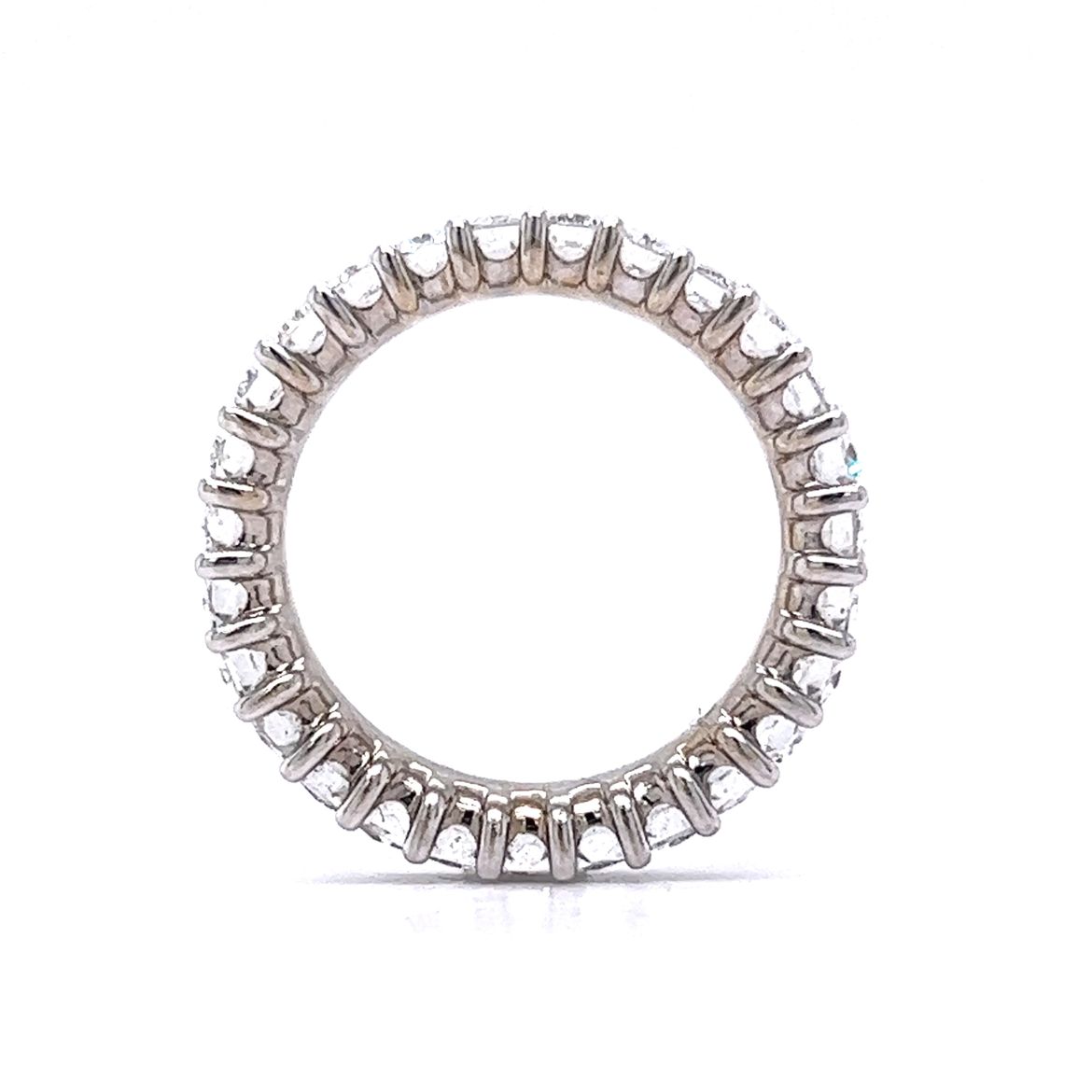 5.25 French Cut Diamond Eternity Band in 18k White Gold