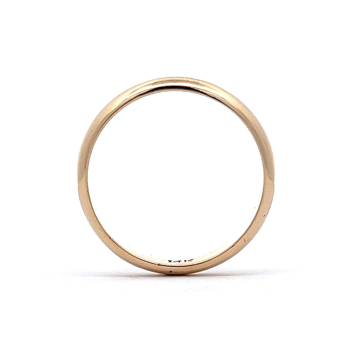 Vintage Men's 5mm Wedding Band in 14k Yellow Gold