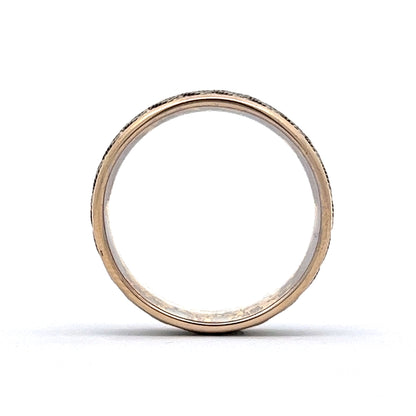 8mm Men's Two-Tone Wedding Band in 14k Gold